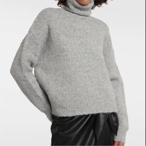 Nili Lotan Sierra Sweater in Light Grey Melange Large